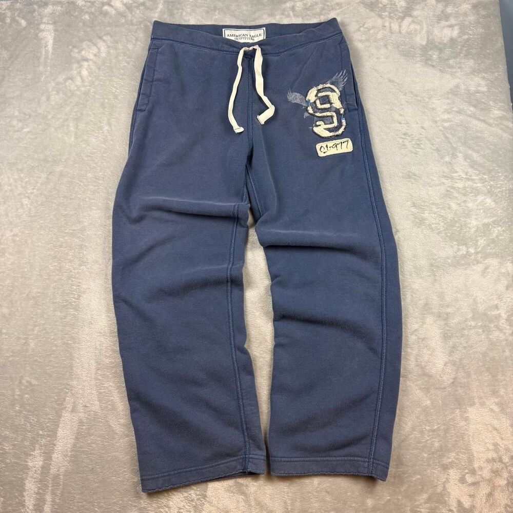 American-eagle Men's Navy and Blue Trousers